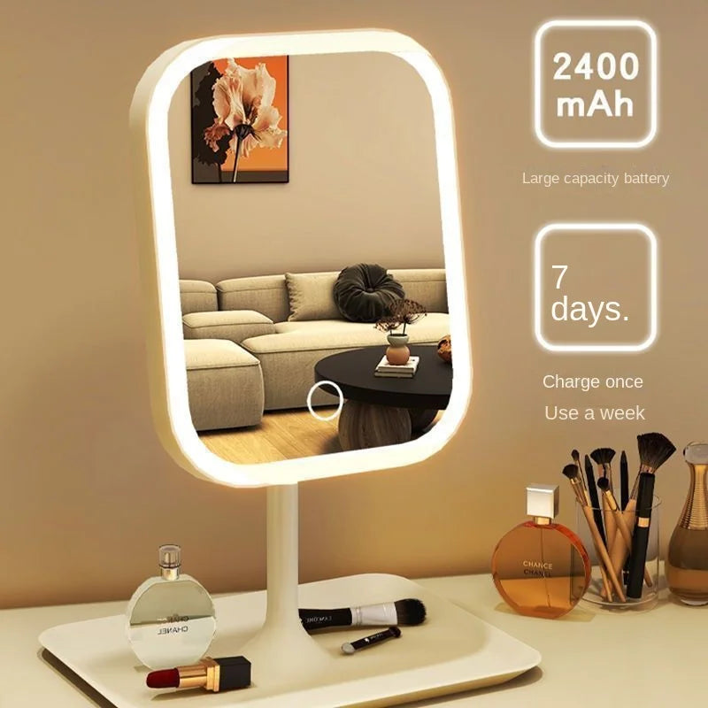 Dimmable LED Stand mirror